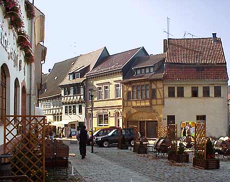 Deutschland Thüringen Bad Frankenhausen  Marktplatz