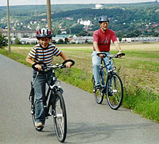 Erkunden Sie Thüringen! Diese Fahrräder können Sie für 5 Euro pro Rad pro Tag vom Gastgeber in der Pension leihen.